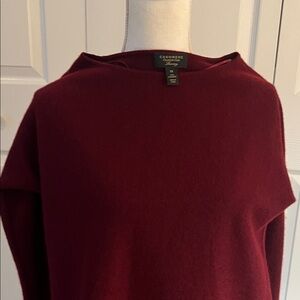 Charter Club Deep Red Cashmere Turtleneck Sweater